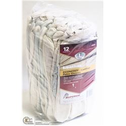 1 DOZEN ECONOMY LEATHER PALM WORK GLOVES