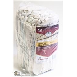 1 DOZEN ECONOMY LEATHER PALM WORK GLOVES