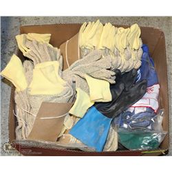 BOX OF ASSORTED WORK GLOVES