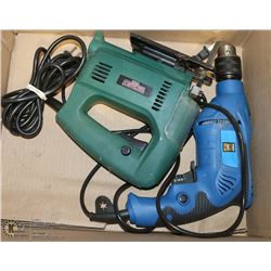 POWERFIST 3/8” DRILL & MECHANICS FORCE JIGSAW