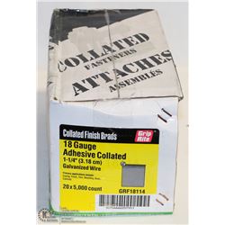 BOX OF GRIP RITE COLLATED FINISH BRADS 1-1/4"