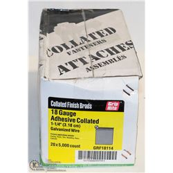 BOX OF GRIP RITE COLLATED FINISH BRADS 1-1/4"