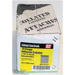 BOX OF GRIP RITE COLLATED FINISH BRADS 1-1/4"