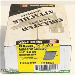 BOX OF GRIP RITE COLLATED FINISHING NAILS 1-1/4"
