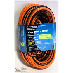 NEW GENERAL PURPOSE 100FT EXTENSION CORD