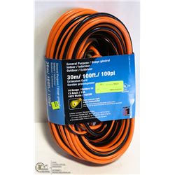 NEW GENERAL PURPOSE 100FT EXTENSION CORD