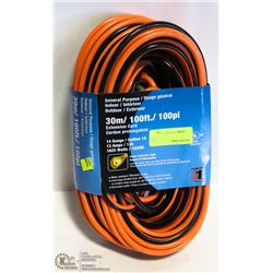 NEW GENERAL PURPOSE 100FT EXTENSION CORD