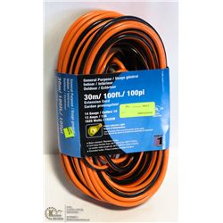 NEW GENERAL PURPOSE 100FT EXTENSION CORD