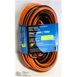NEW GENERAL PURPOSE 100FT EXTENSION CORD