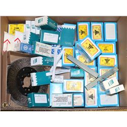 BOX WITH COPPER FEMALE TAB SOCKETS, TAPPING SCREWS