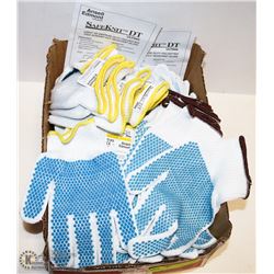 BOX OF SAFEKNIT  LIGHT TO MEDIUM DUTY PVC-DOTTED