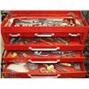 Image 2 : 2PC RED ROLLING TOOL BOX FULL OF TOOLS