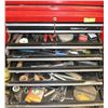 Image 3 : 2PC RED ROLLING TOOL BOX FULL OF TOOLS