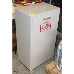 INDUSTRIAL "FILM " METAL CABINET 19"X12"X33"H