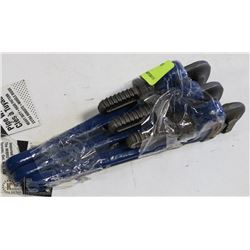 LOT OF 3 MIBRO 8" PIPE WRENCHES