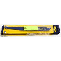 LOT OF 3 PACKS 9" IRWIN SAWSALL BLADE REPLACEMENTS