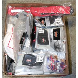 BOX WITH ASDORTED FALL PROTECTION, ELBOW BRACES