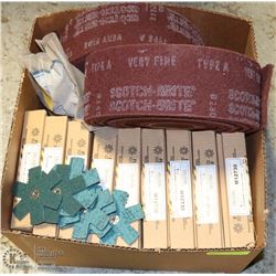 LOT OF 9 FELTON 7" MAJOR WHEEL BRUSHES, 2 SCOTCH-