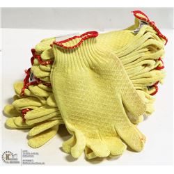 1 DOZEN PAIRS OF ANSELL GRIPPED WORK GLOVES