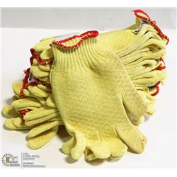 1 DOZEN PAIRS OF ANSELL GRIPPED WORK GLOVES