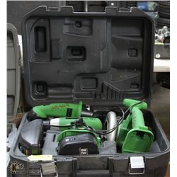 SUPERIOR CORDLESS SET INCLS CIRCULAR SAW DRILL &