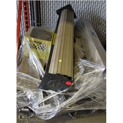 DISASSEMBLED RETRACTABLE METAL SECURITY DOOR