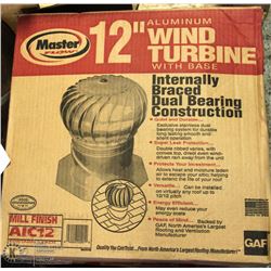 NEW MASTER FLOW 12” ALUMINUM WIND TURBINE