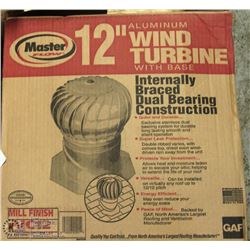 NEW MASTER FLOW 12” ALUMINUM WIND TURBINE