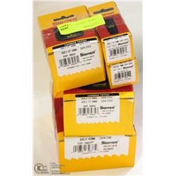 LOT OF 5 ASSORTED SIZE CARBIDE TIPPED HOLE SAW