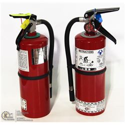 LOT OF 2  ABC CHARGED 5LB FIRE EXTINGUISHERS