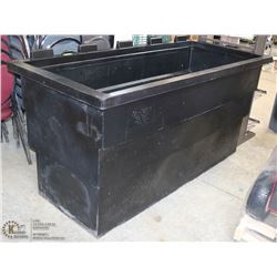 LARGE PLASTIC CONTAINER BIN 6.5' X 33" X 36".