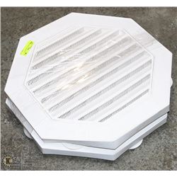 2 OCTAGON 22" GABLE VENTS