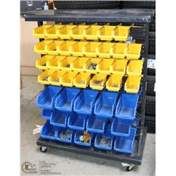 COMMERCIAL BOLT BIN WITH SORTERS/ORGANIZING