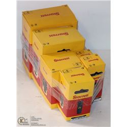 LOT OF 6 STARRETT ASSORTED SIZED CARBIDE TIPPED