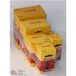 LOT OF 6 STARRETT ASSORTED SIZED CARBIDE TIPPED