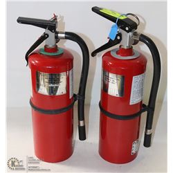 LOT OF 2  ABC CHARGED 5LB FIRE EXTINGUISHERS