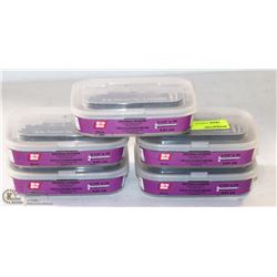 LOT OF 5 BOXES GRIPRITE DRYWALL SCREWS, 1-1/2" X10