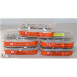 LOT OF 5 BOXES GRIPRITE DRYWALL NAILS , 3D 1-1/4"
