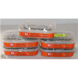 LOT OF 5 BOXES GRIPRITE DRYWALL NAILS , 3D 1-1/4"