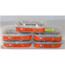 LOT OF 5 BOXES GRIPRITE DRYWALL NAILS , 3D 1-1/4"