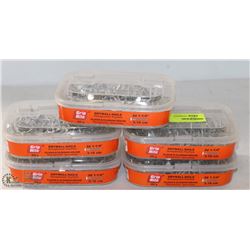 LOT OF 5 BOXES GRIPRITE DRYWALL NAILS , 3D 1-1/4"