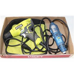 POWERFIST ROTARY TOOL W/ RYOBI 3/8 DRILL ( TOOLS )