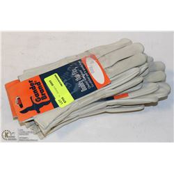 3 PAIRS OF GANDER BRAND LEATHER WRISTLET WORK