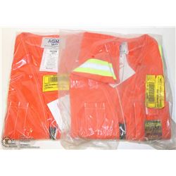 LOT OF 2 NOMEX HI-VIS WORK SHIRT, SIZE MEDIUM