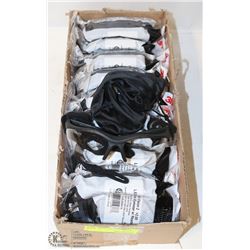 BOX OF 10 - 3M LV2 BLACK BROW, CLEAR ANTI FOG LENS