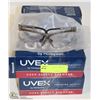 Image 1 : LOT OF 8 UVEX SAFETY GLASSES, CLEAR XTR LENSE