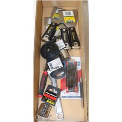 FLAT OF ASSORTED TOOLS, INCLS SCRAPERS, SOCKETS,