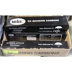 LOT OF 5 BOXES OF COPPER WELDING ELECTRODES