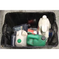 BLACK BIN WITH AUTOMOTIVE FLUIDS - 4.73 L