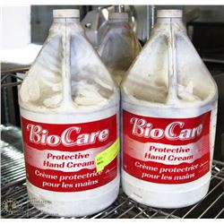 LOT OF 3 4L BOTTLES BIO CARE HAND CREAM